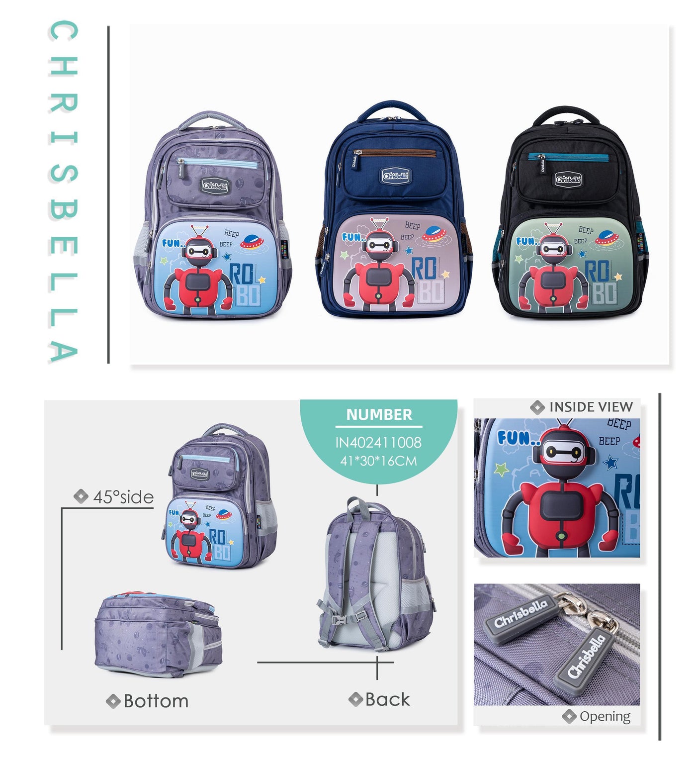 Chrisbella School backpack  IN402411008630