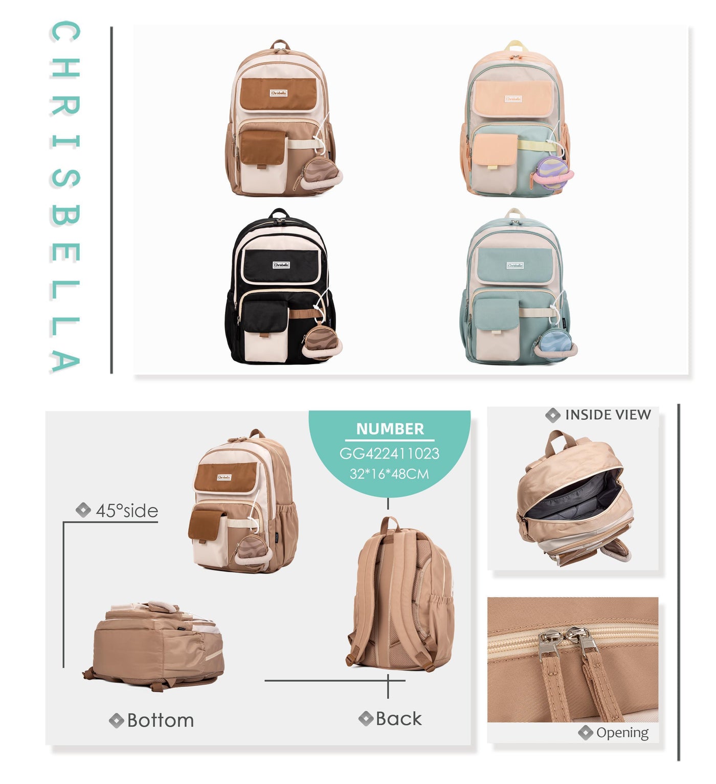 Chrisbella Backpack GG422411023578