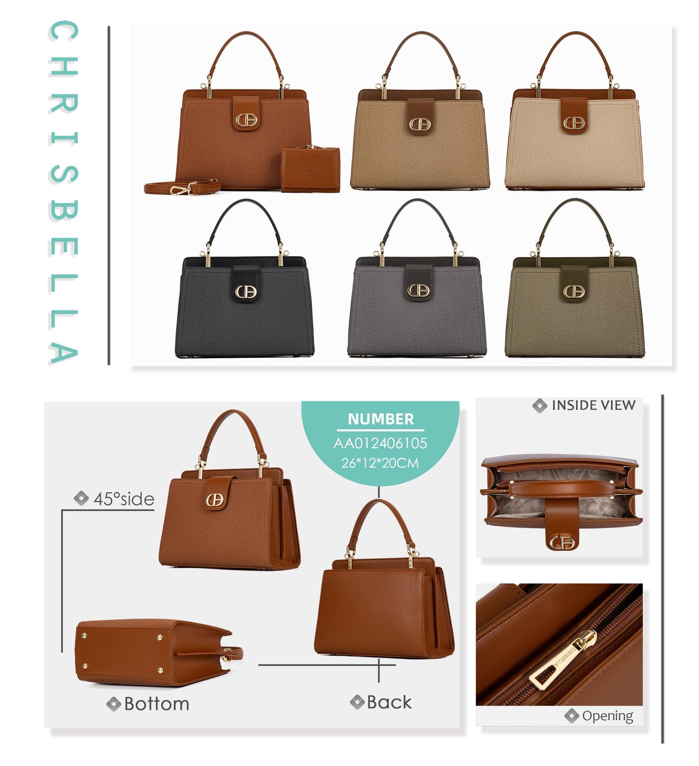 Chrisbella Handbag AA012406105620