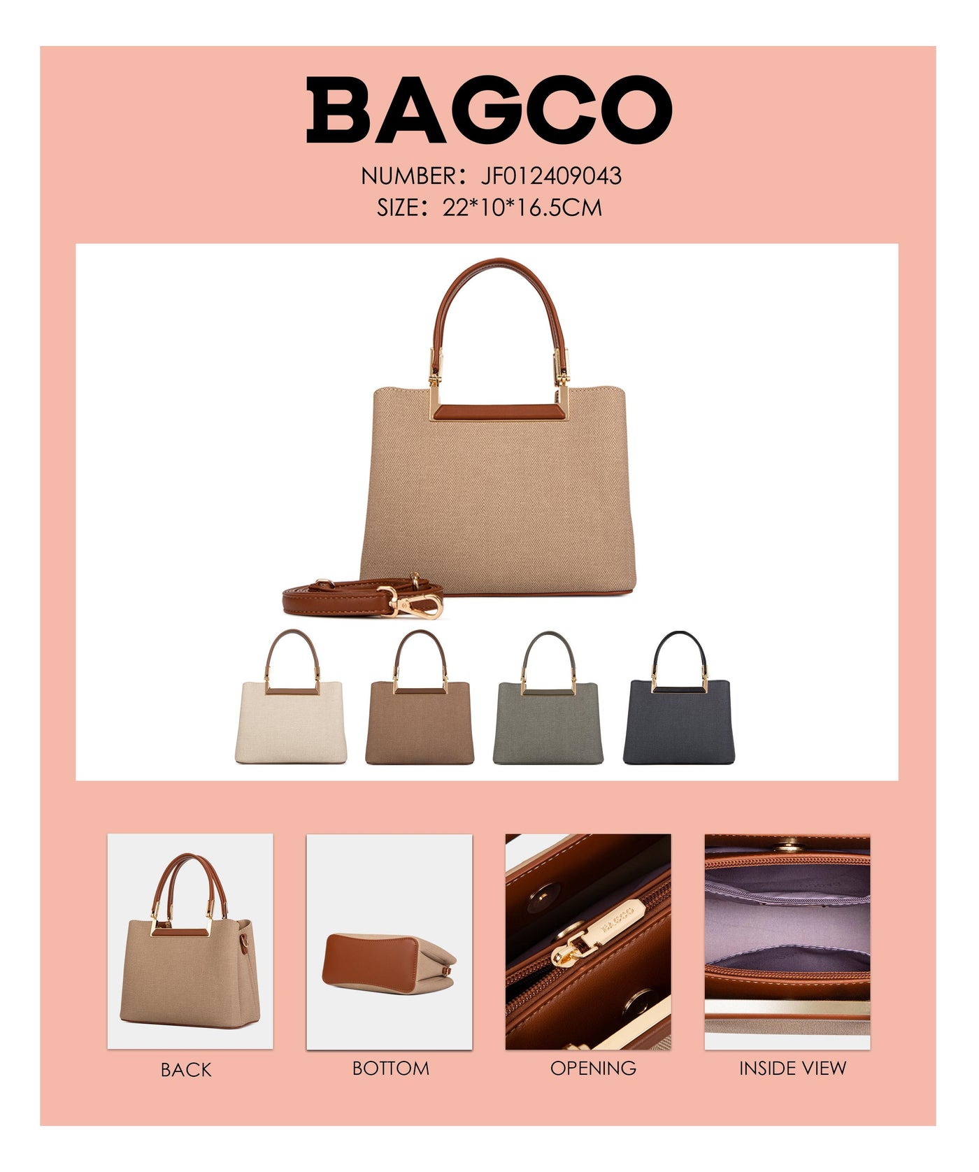 BAGCO Handbag JF012409043420